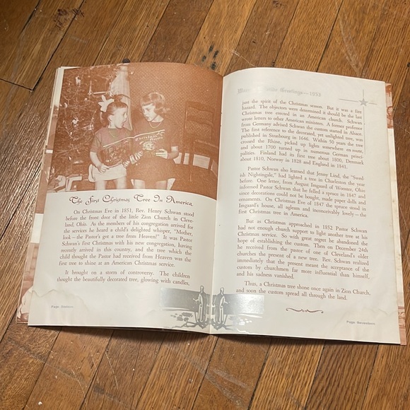 1953 Warp’s Yuletide Greetings Christmas songs and poems - Picture 14 of 16